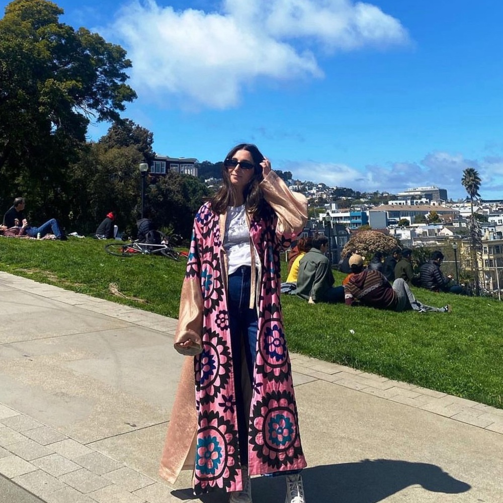 Vintage hand embroidered coat